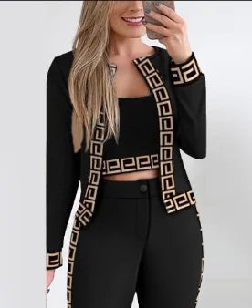 Conjunto Tourrê by Lorrera&co - Cropped Calça e Blazer