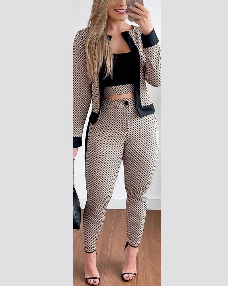 Conjunto Tourrê by Lorrera&co - Cropped Calça e Blazer