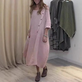 Vestido Moriá - Elegância em linho ( tendência americana 2025)