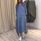 Vestido Moriá - Elegância em linho ( tendência americana 2025)