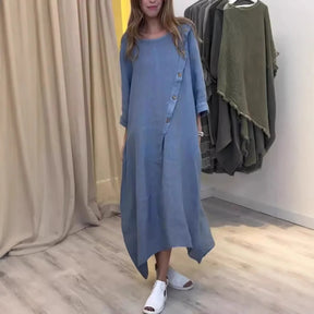 Vestido Moriá - Elegância em linho ( tendência americana 2025)
