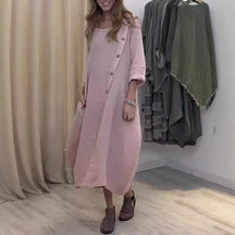 Vestido Moriá - Elegância em linho ( tendência americana 2025)